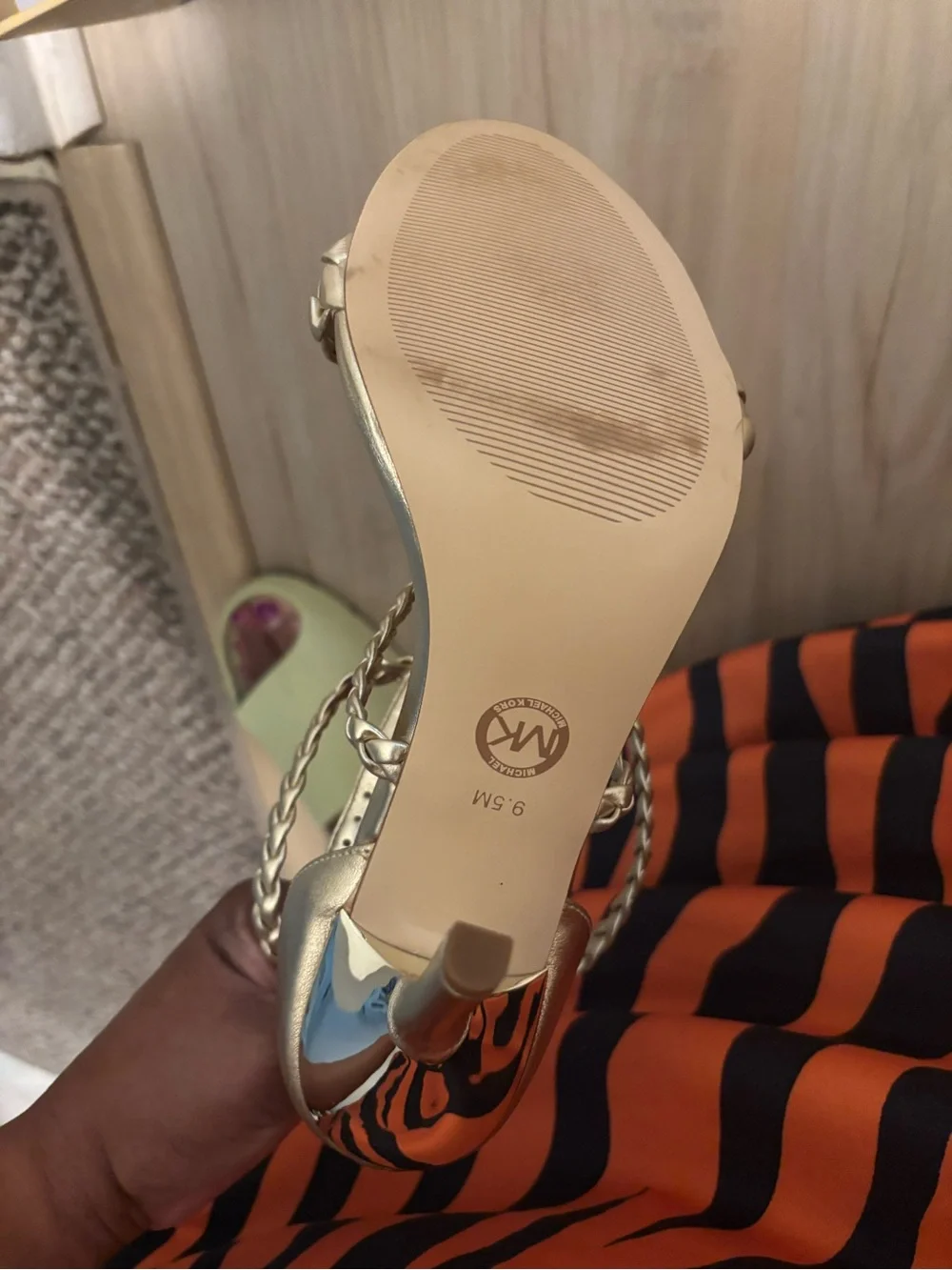Michael Kors Gold Heels